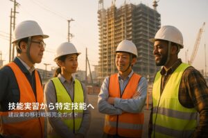 建設業における技能実習から特定技能への移行戦略｜円滑な移行手順