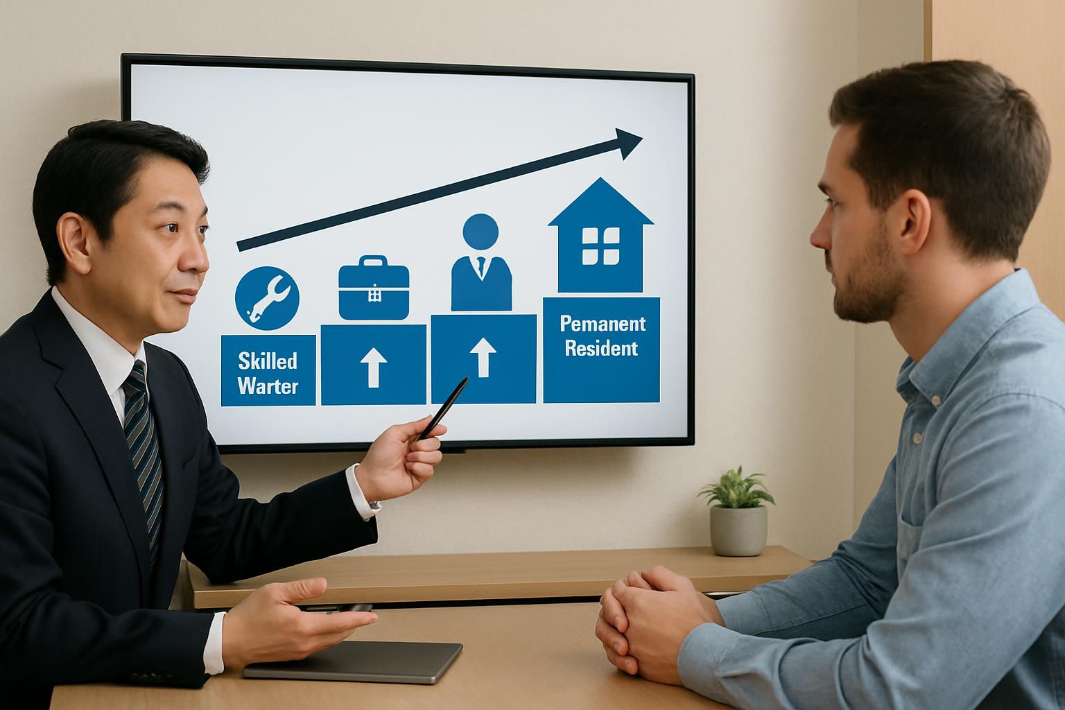 特定技能から永住許可への在留資格キャリアパス