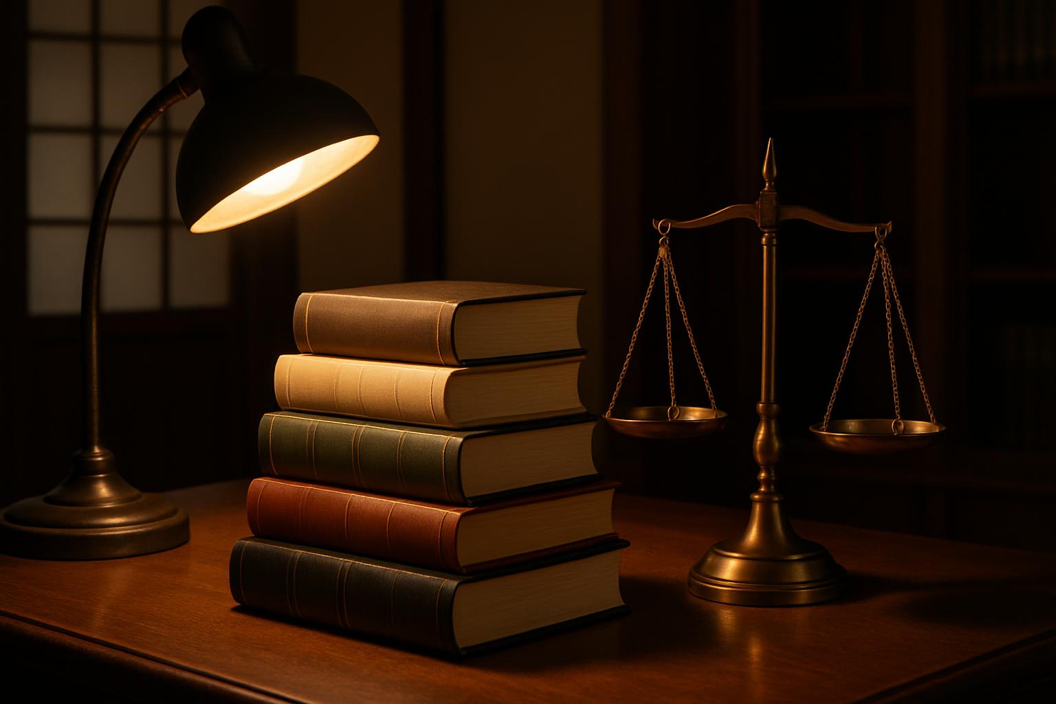 入管業務に関する法律の根拠を示す法律書のイメージ