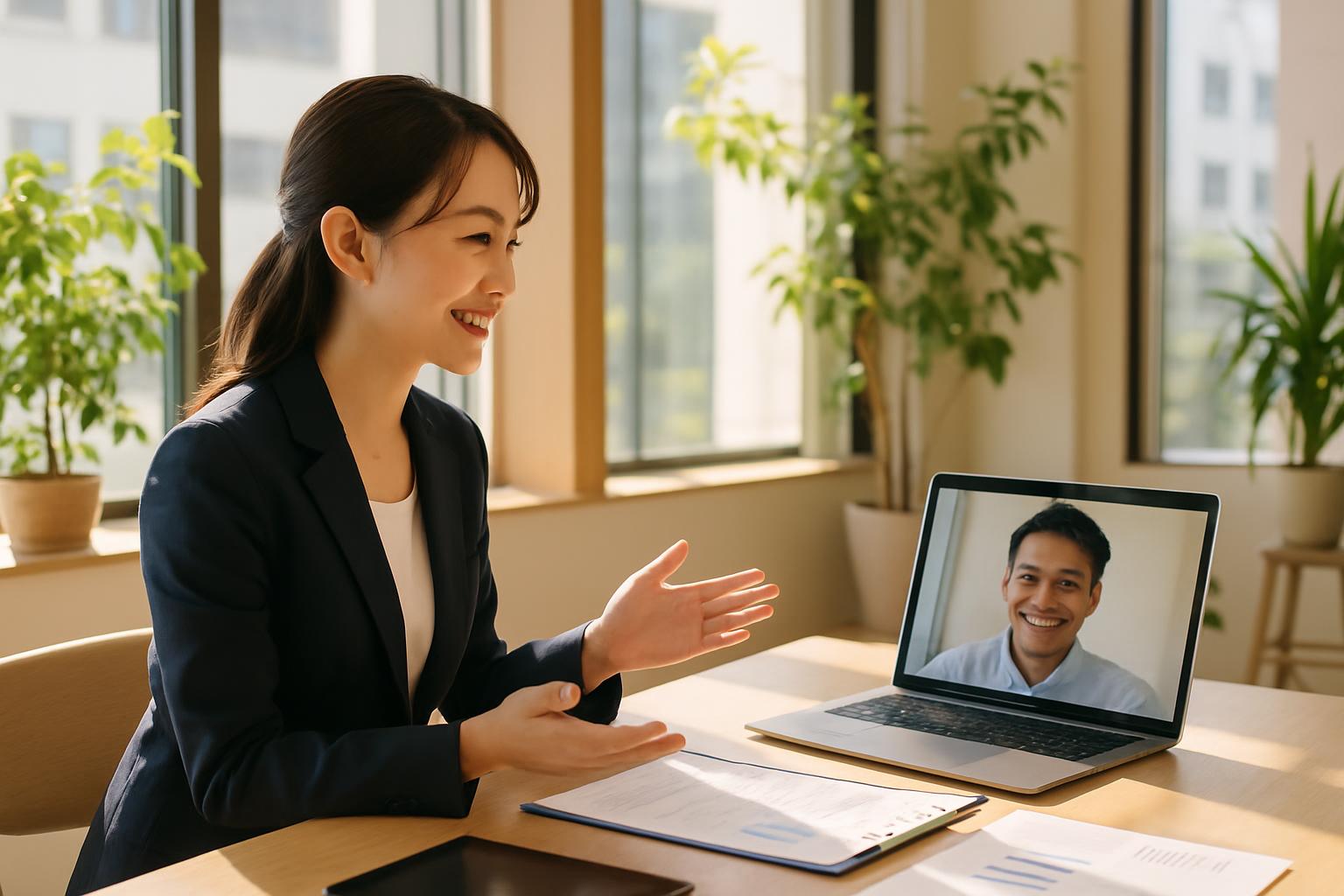 事前ガイダンスのオンライン相談イメージ