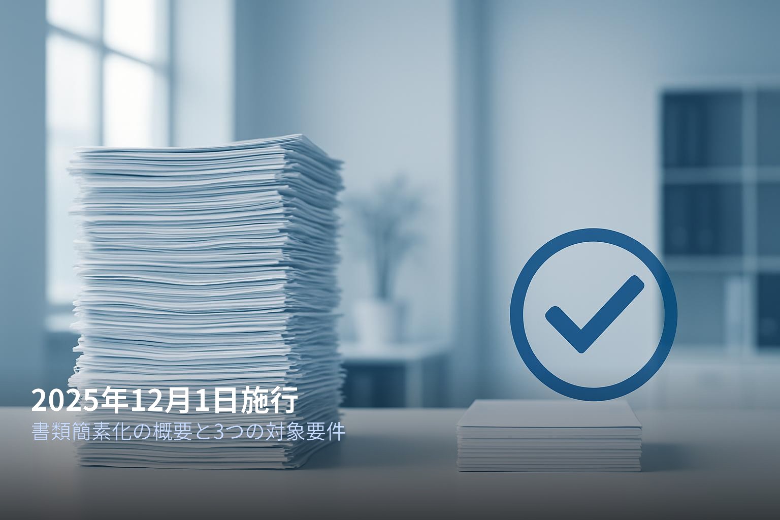 2025年12月書類簡素化の概要
