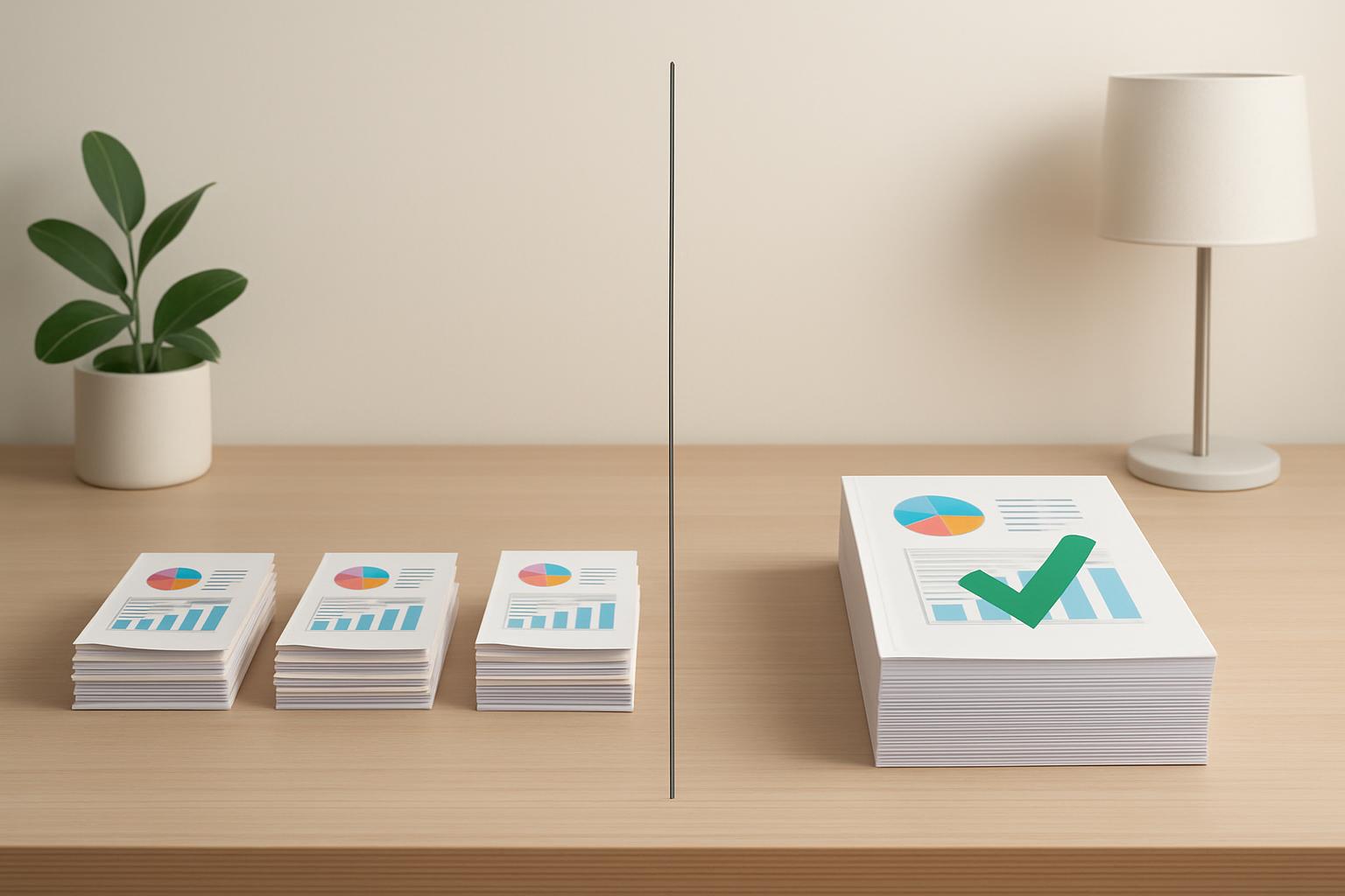 四半期ごとの届出から年1回の届出への変更を示すイメージ