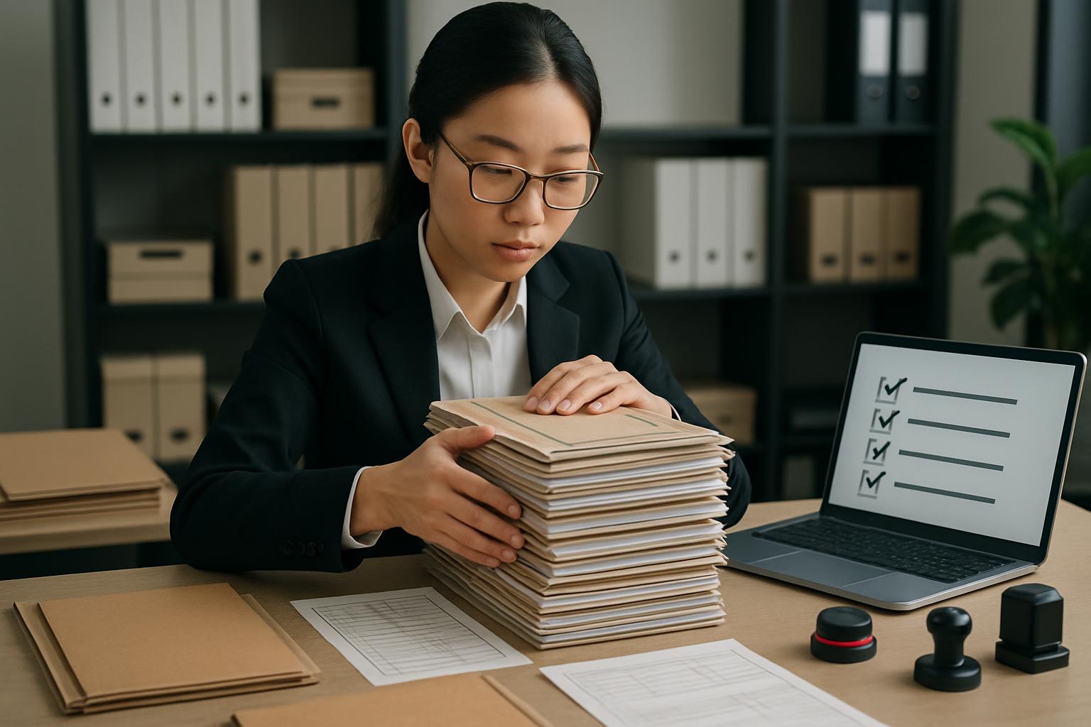 監理支援機関の許可申請書類を準備する行政書士
