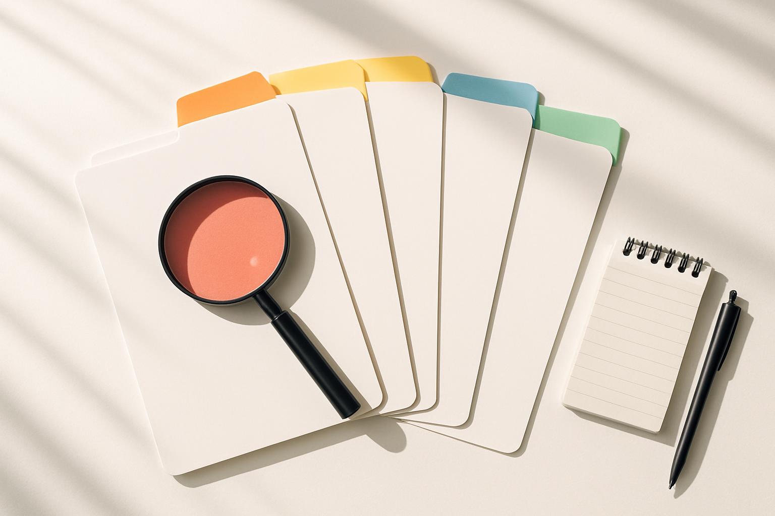 違反類型を表すカラーフォルダー