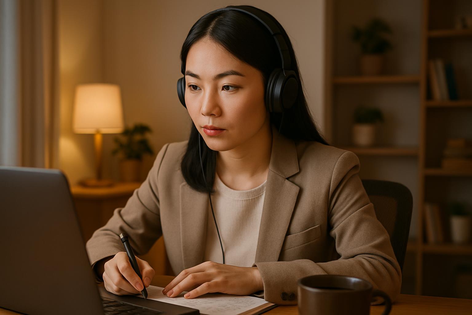 オンライン研修を受講する行政書士のイメージ