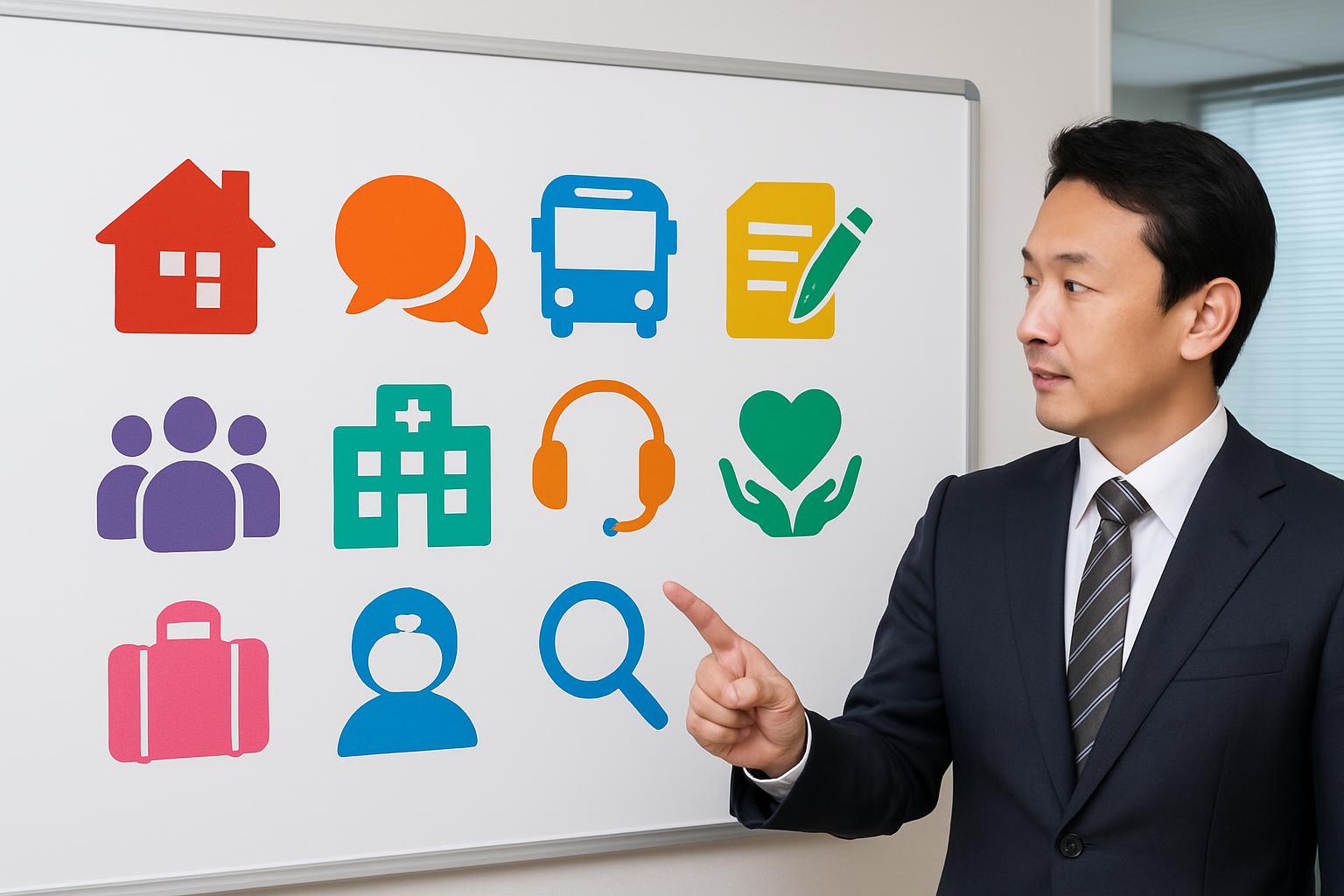 義務的支援10項目のイメージ