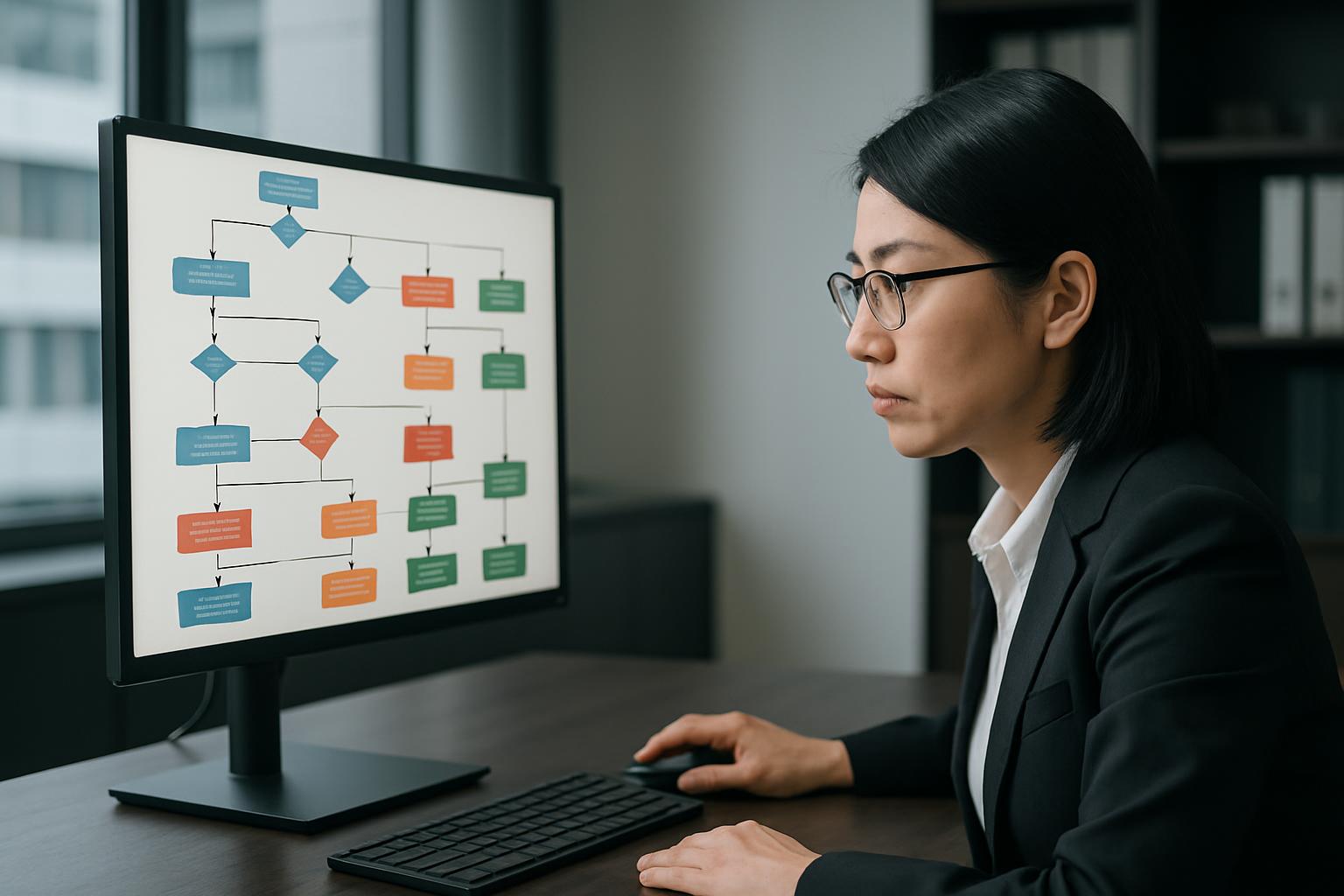 在留資格変更が必要か判断するフローチャート