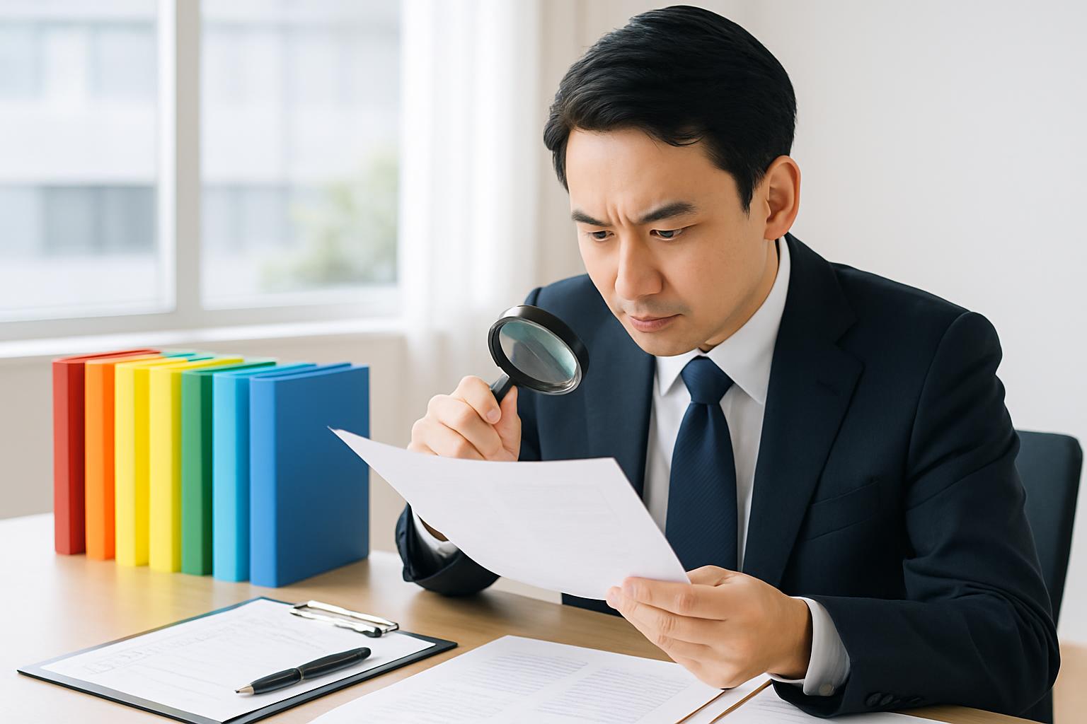 チェックリストを確認しながら登録支援機関を比較検討するイメージ