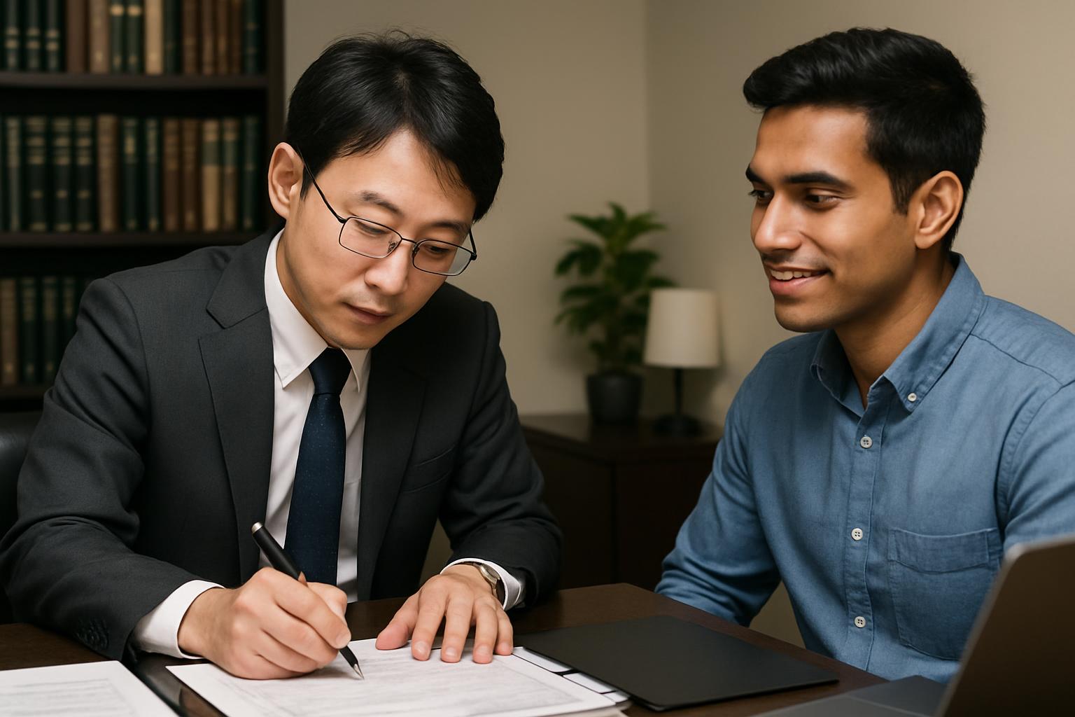 試験受験と在留資格変更申請