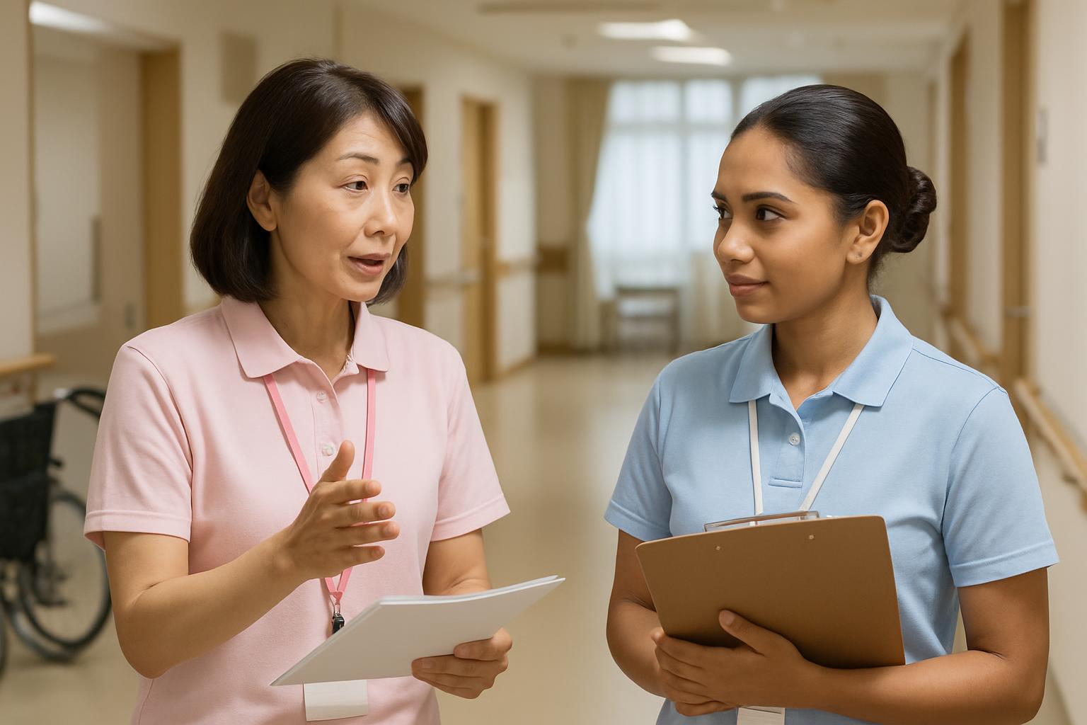 介護施設での特定技能外国人への自社支援体制イメージ