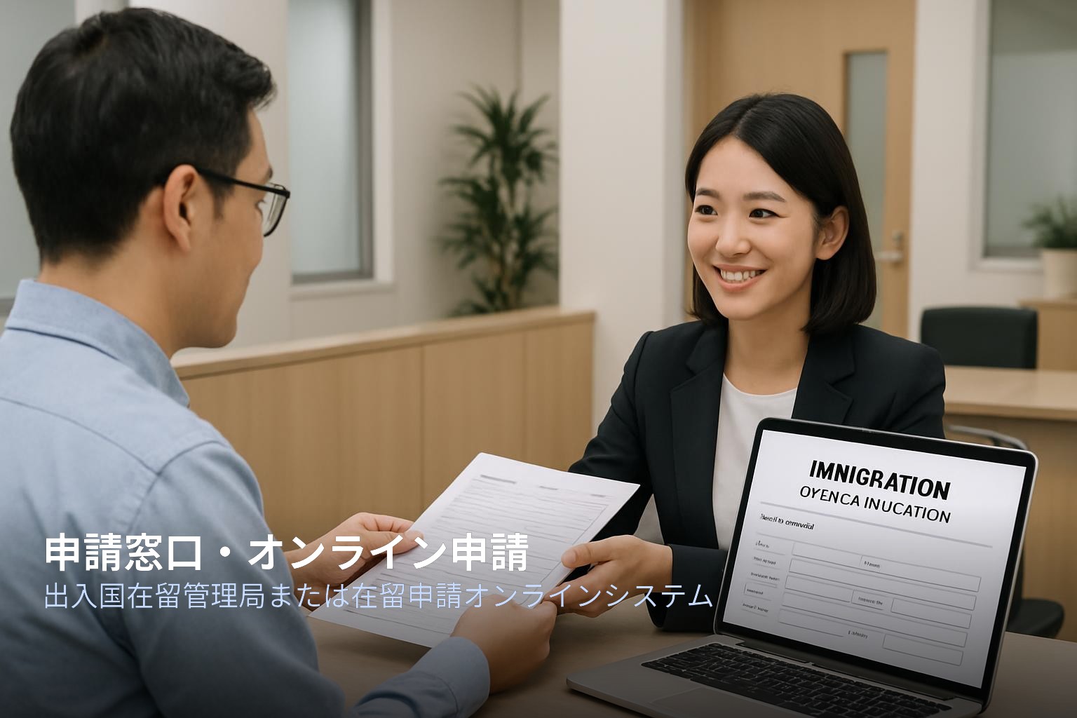 在留資格変更申請の窓口とオンライン申請