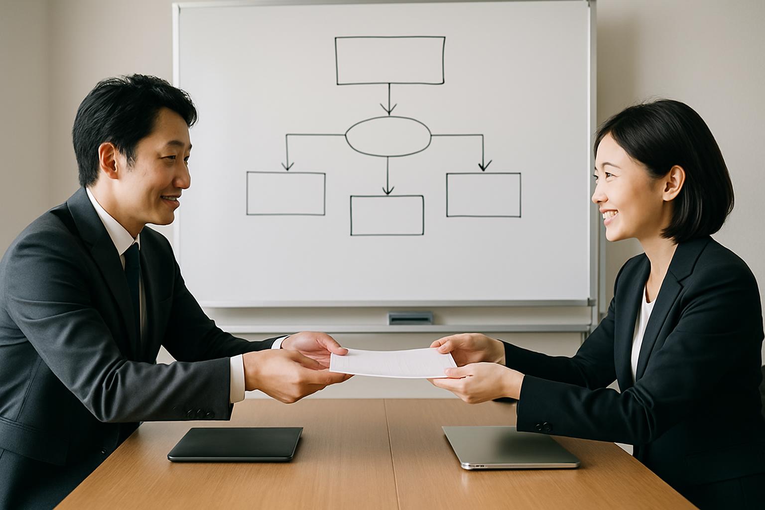 登録支援機関と受入れ企業の役割分担を示すイメージ