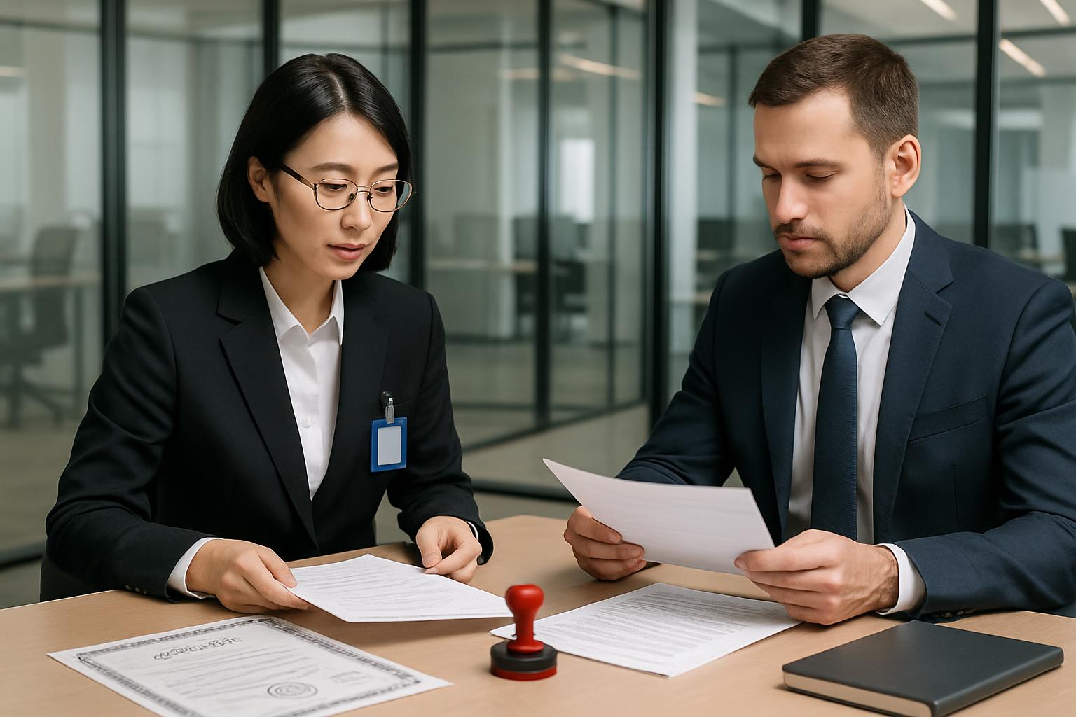 監理支援機関と企業の連携を示すイメージ