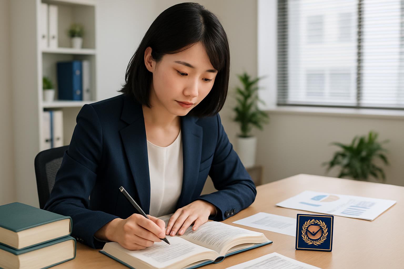 特定行政書士の資格取得と専門性のイメージ