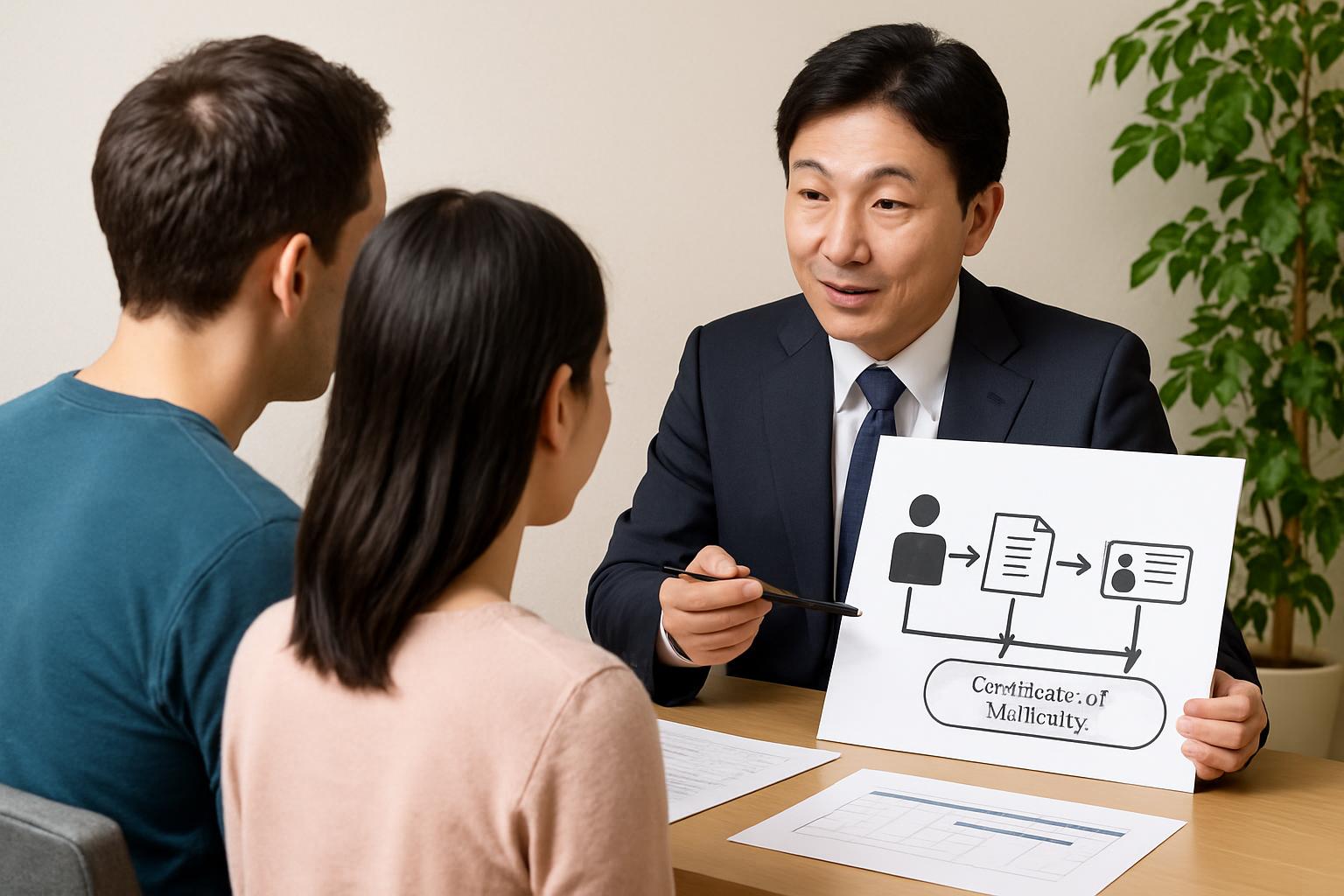 在留資格認定証明書交付申請フロー