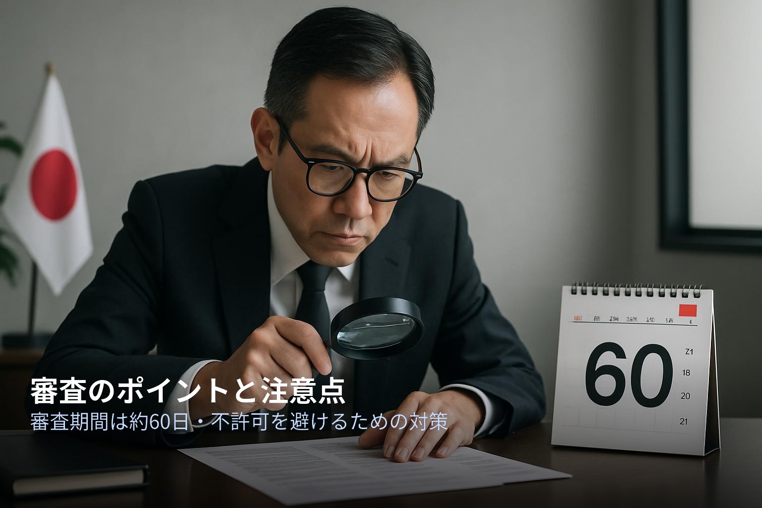 審査期間と不許可を避けるための注意点