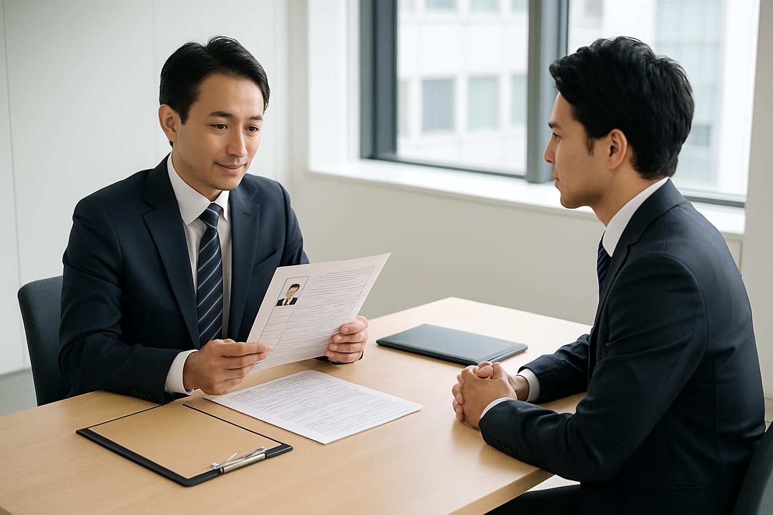 行政書士の実績を確認する企業の人事担当者