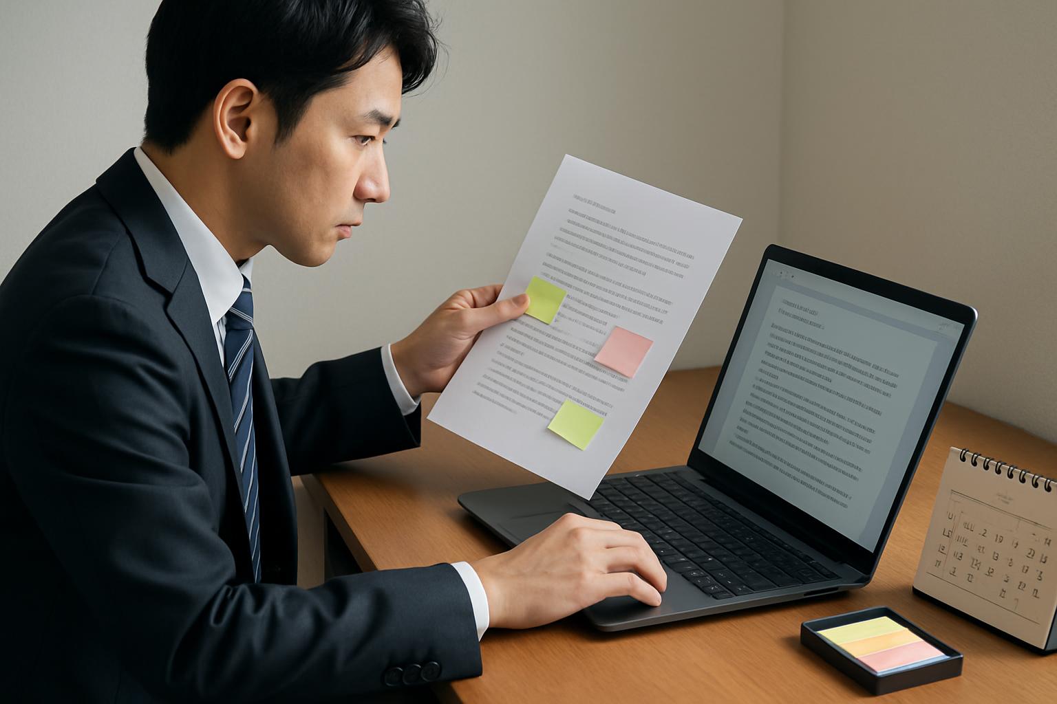 支援計画書の変更届出を行うイメージ