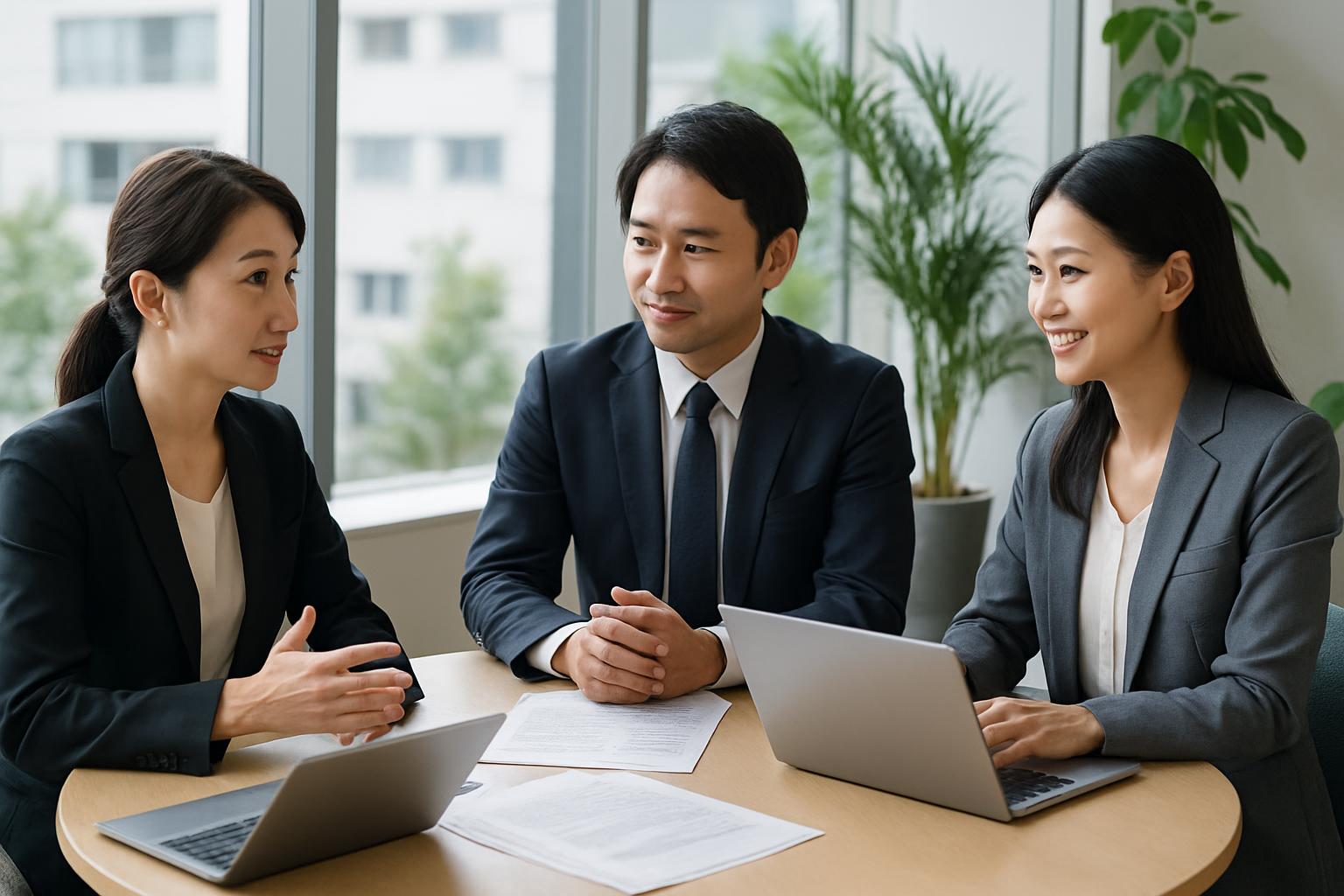 行政書士・登録支援機関・企業担当者が業務分担を協議する会議
