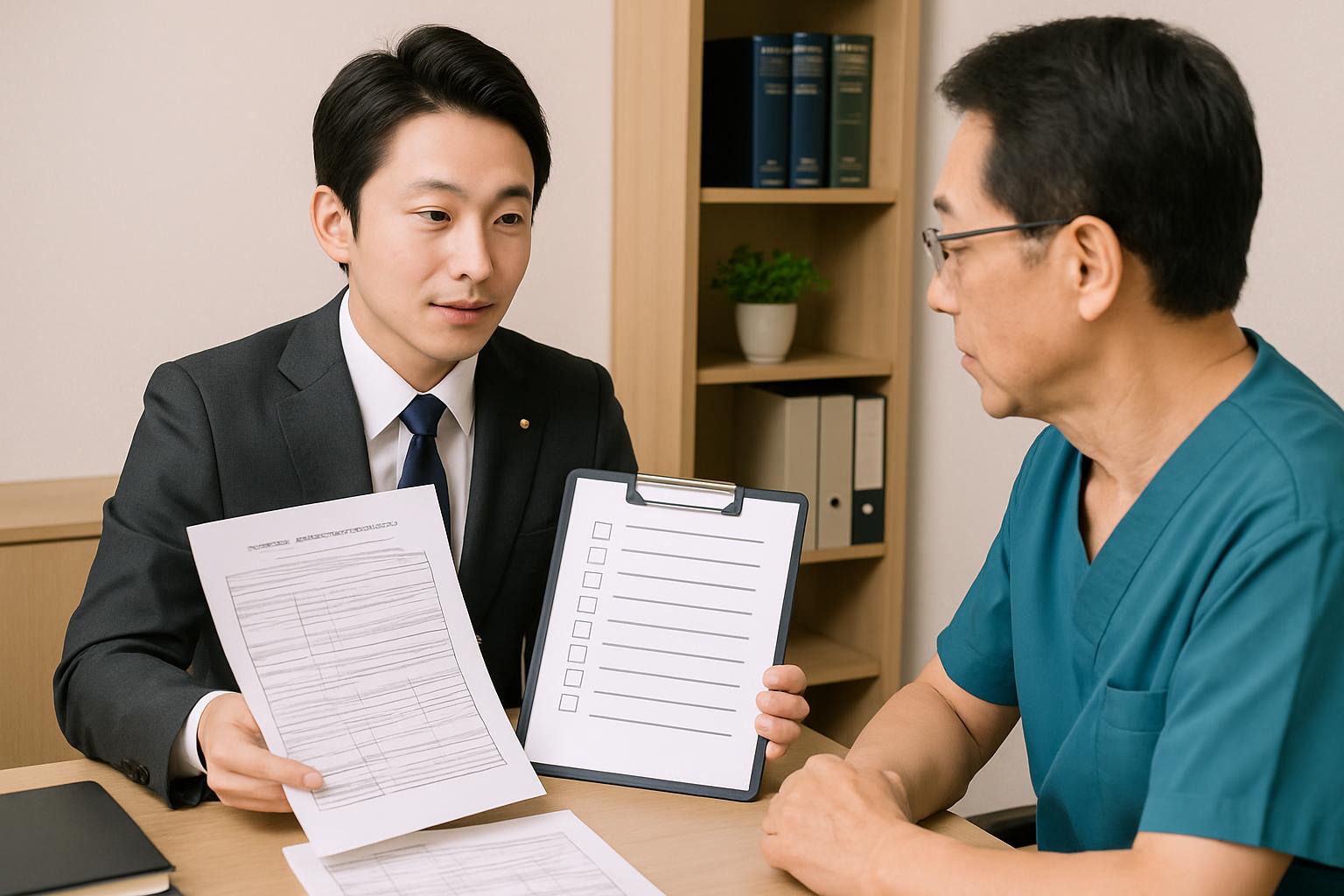 行政書士への介護特定技能手続き相談イメージ