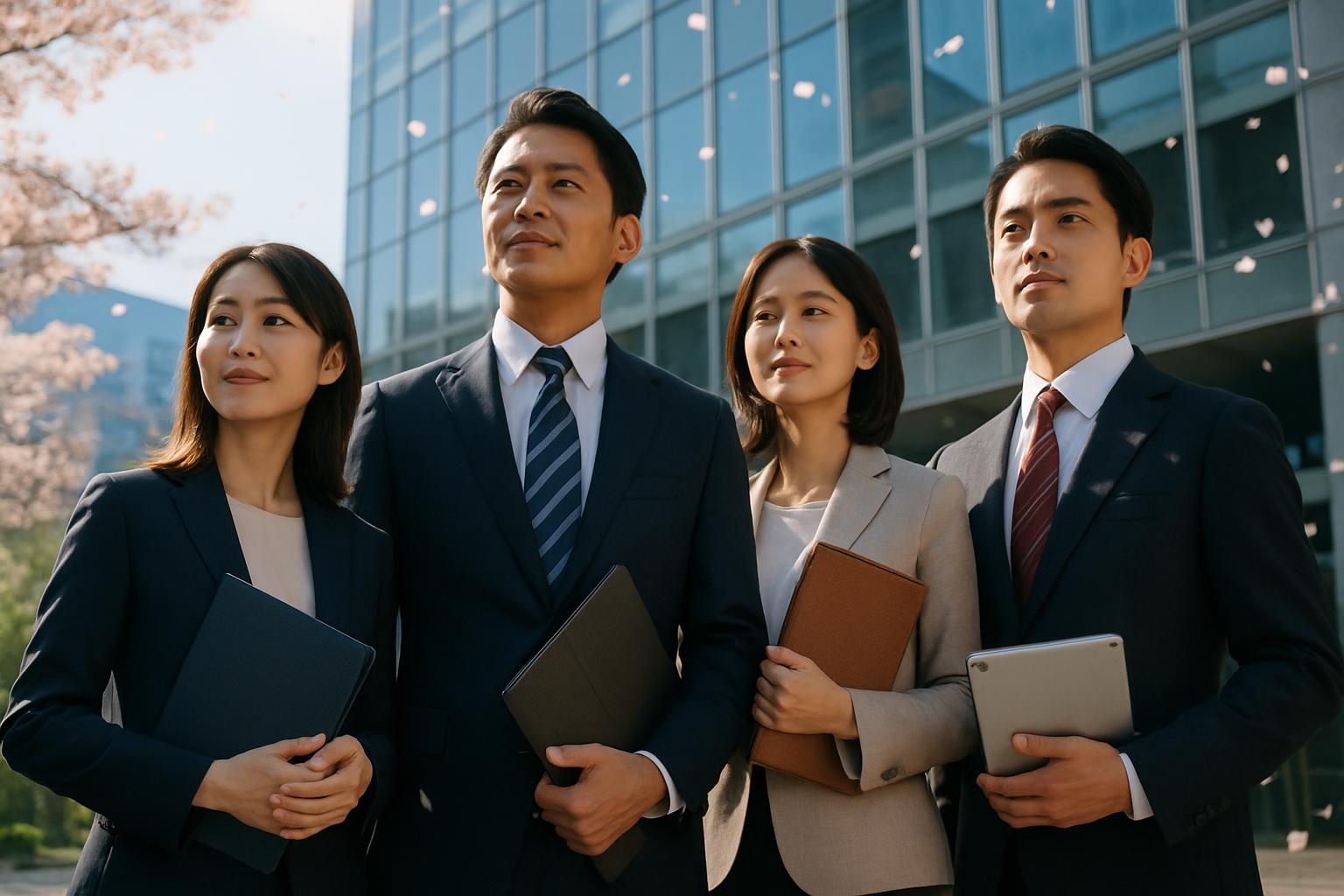 法改正に対応し前向きに取り組むビジネスチーム