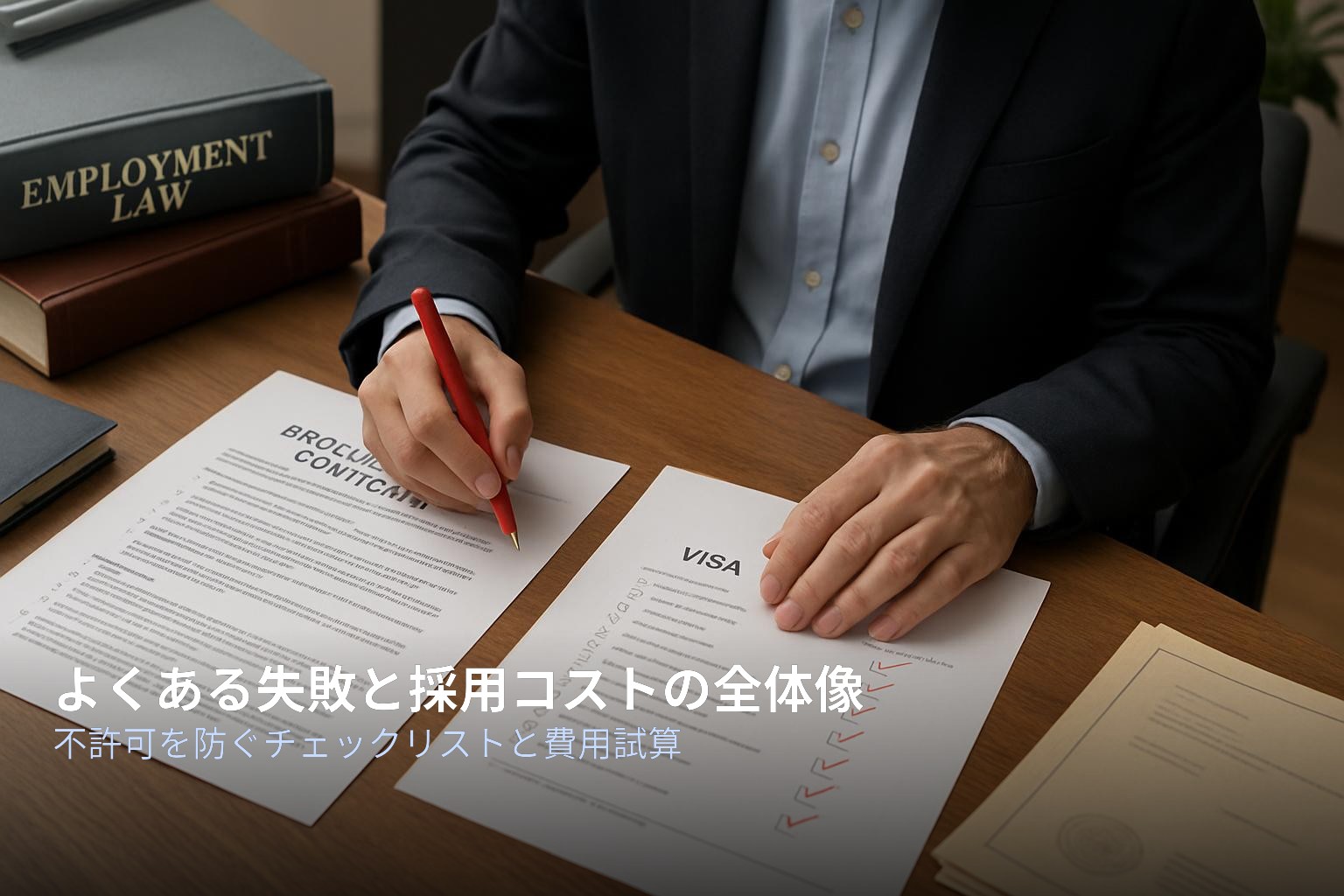 よくある失敗パターンと採用コスト全体像イメージ