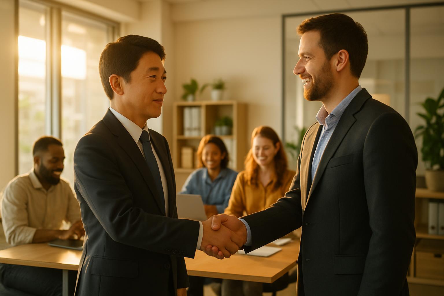 登録支援機関との信頼関係構築を示すパートナーシップのイメージ