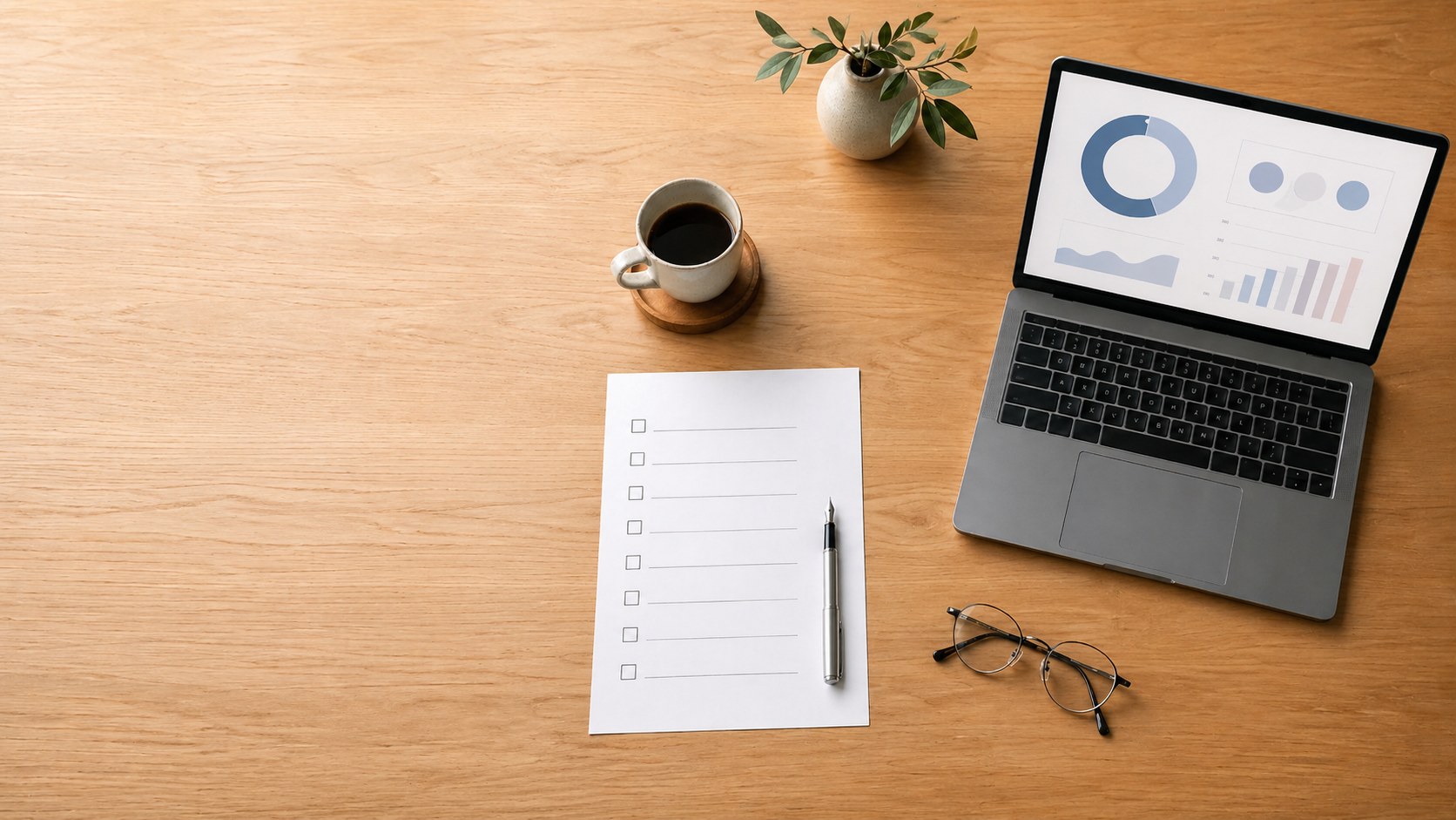 登録支援機関のDX成熟度をチェックするチェックリストとノートパソコン