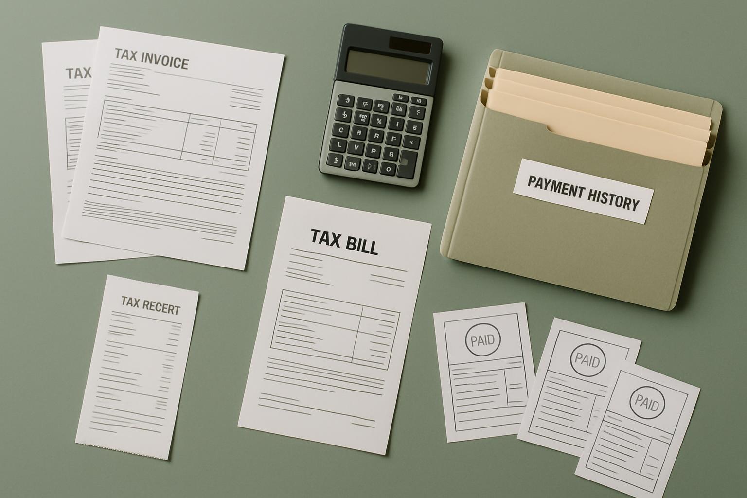 住民税・所得税の納付記録と証明書類のイメージ