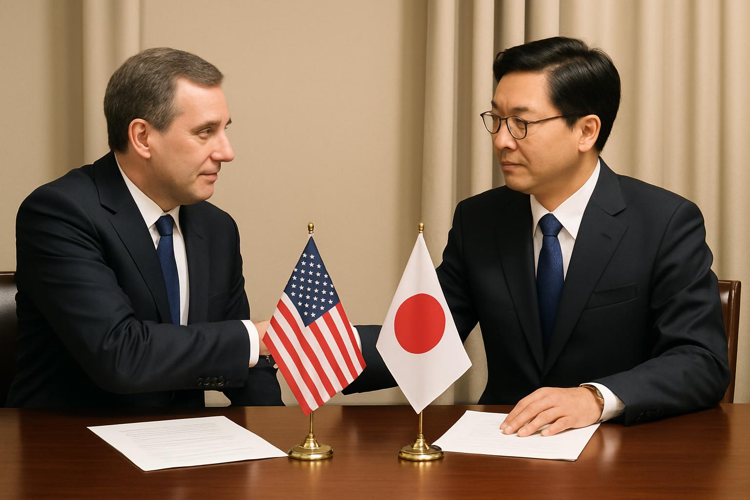 外国人との二国間社会保障協定を象徴する外交的握手の場面