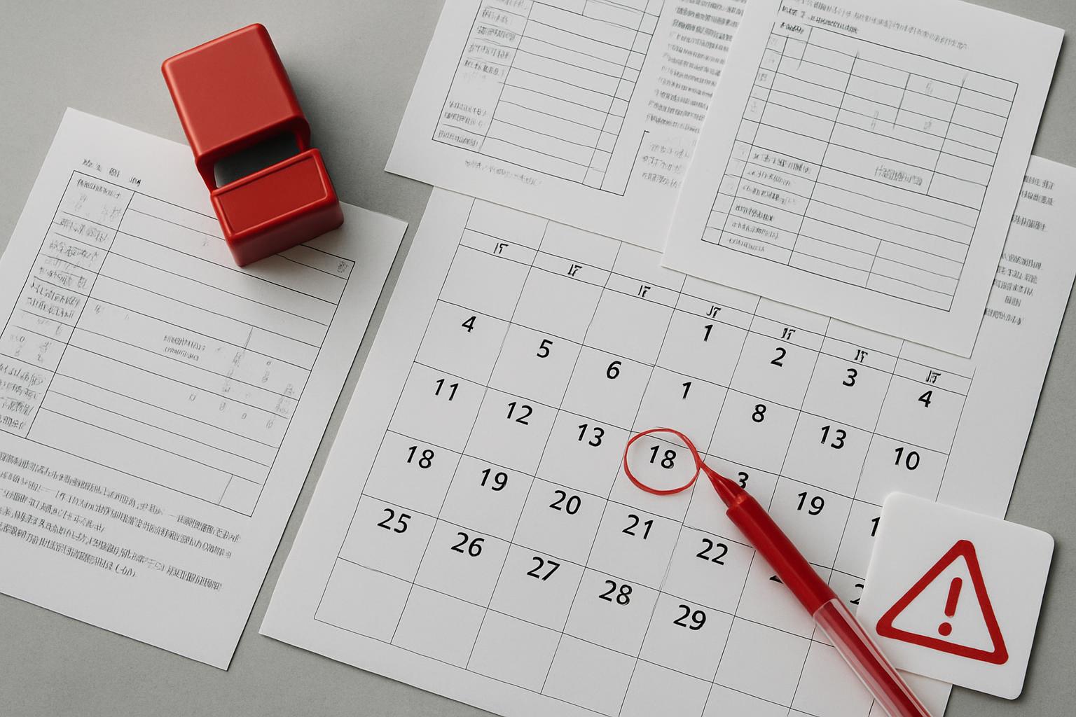 協力確認書の未提出リスクを示す警告イメージ