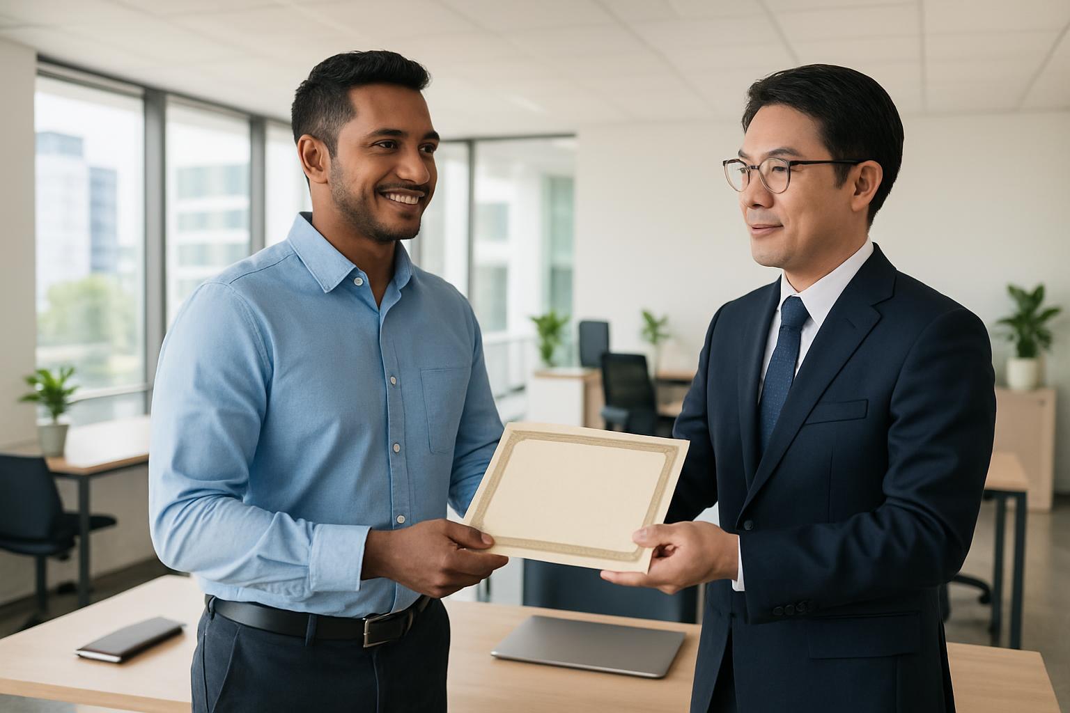 特定技能在留資格を取得した外国人が喜ぶ場面