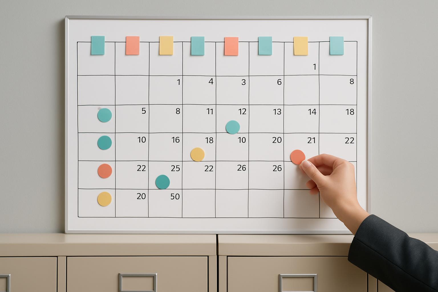 期限管理カレンダーとコンプライアンスタイムライン