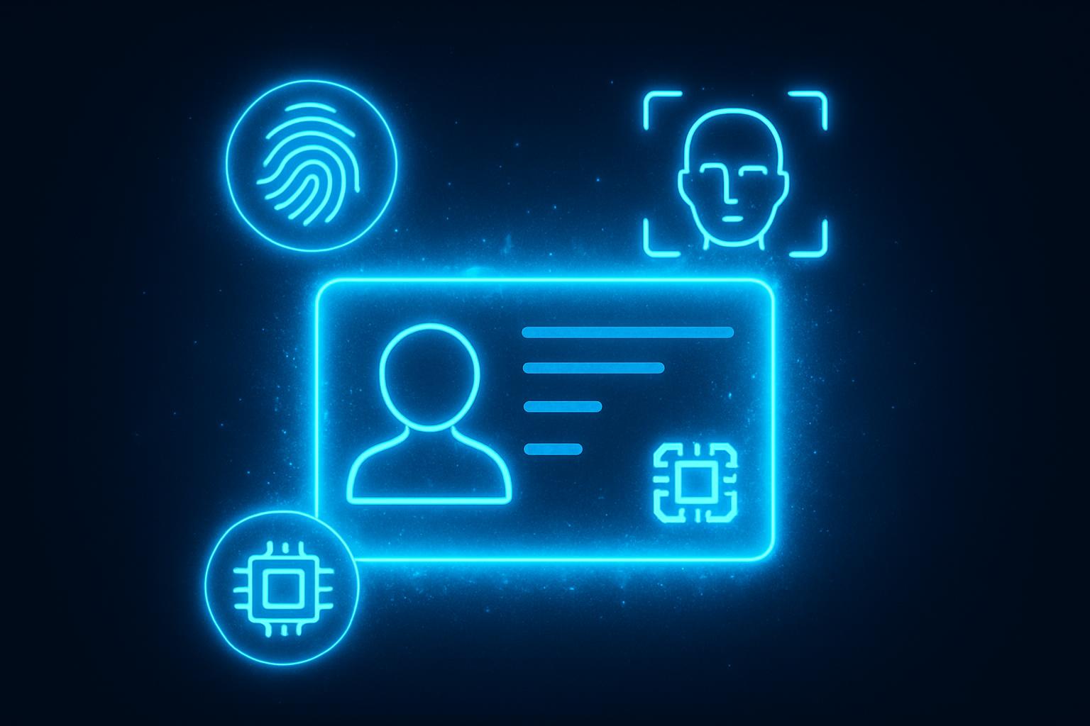 在留カードセキュリティの未来イメージ：ICチップと生体認証の統合